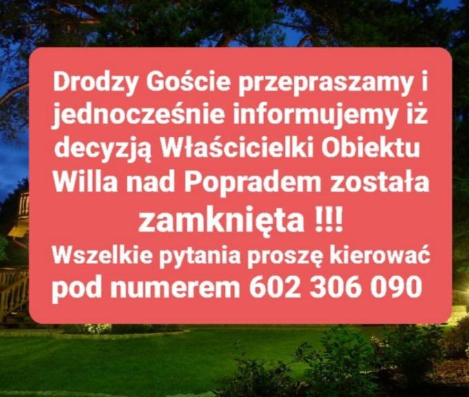 Willa Nad Popradem Bed and Breakfast Piwniczna-Zdroj Εξωτερικό φωτογραφία